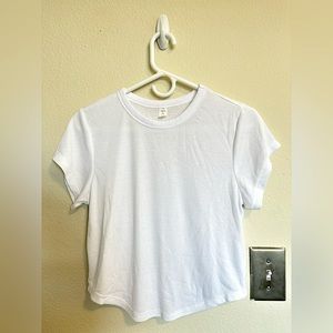 Ribbed White Tee